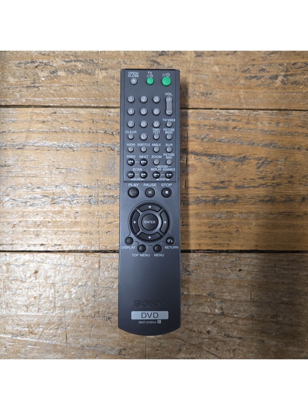 Sony RMT-D165A DVD Remote Control OEM Replacement Black IR Tested *WORKS